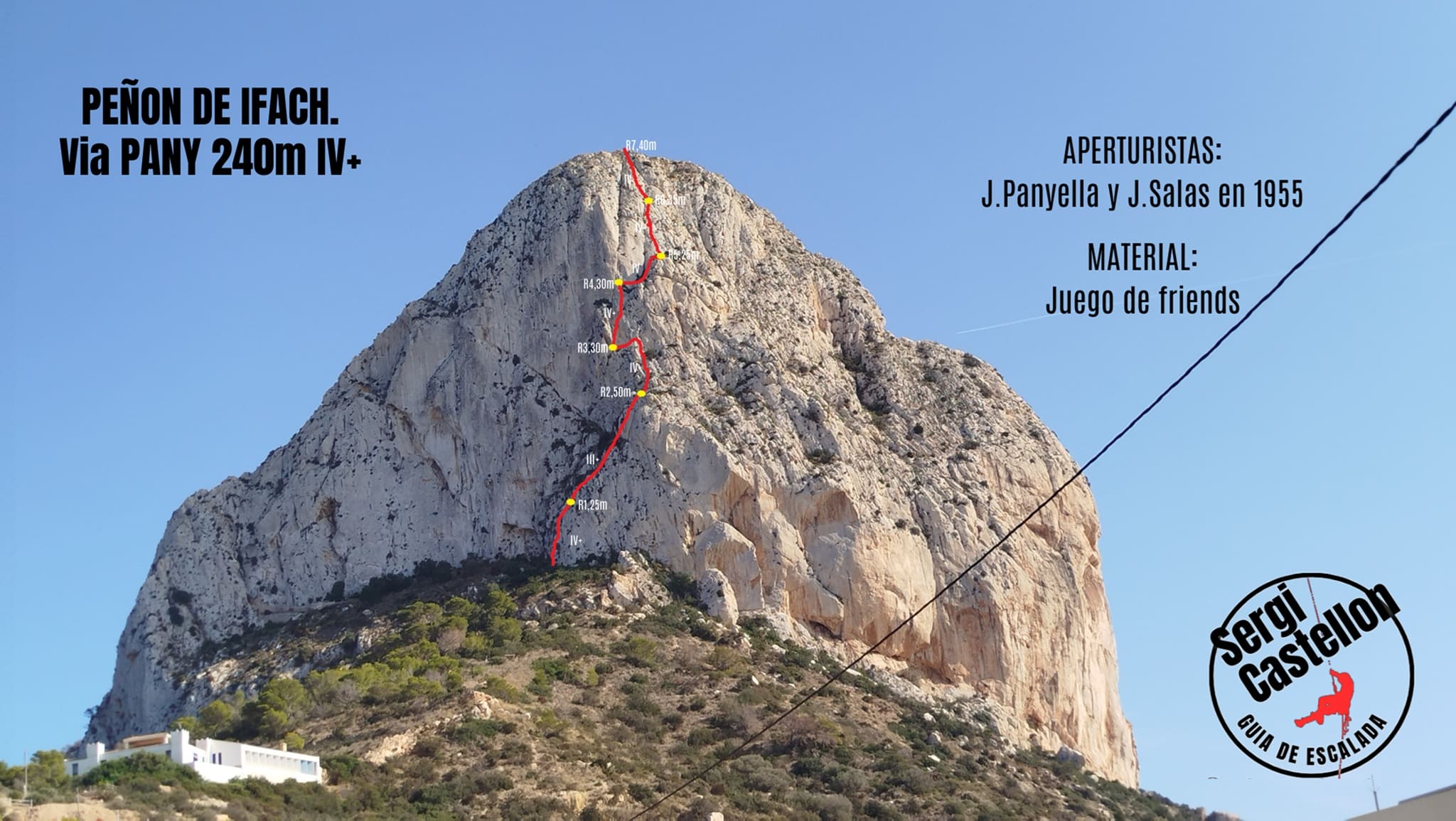 Vía PANY 240m  IV+(Peñón de Ifach)